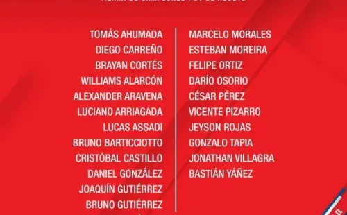 La nómina entregada oficialmente