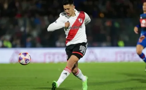 Solari la rompe con la camiseta de River Plate. | Foto: Getty
