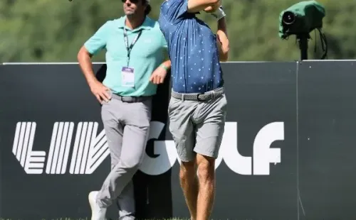 Joaquín Niemann en el predebut del LIV Golf