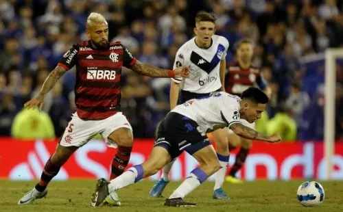 Vidal vio acción en el triunfazo de Flamengo ante Vélez por Copa Libertadores. | Foto: Flamengo