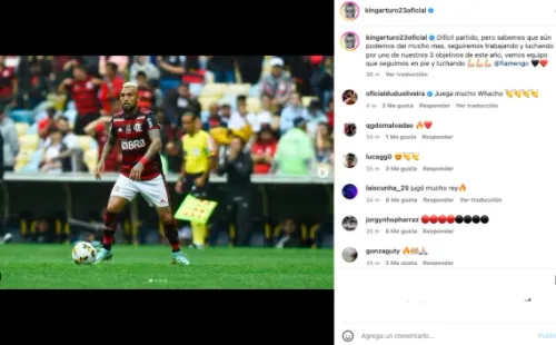 El mensaje de Arturo Vidal al Flamengo.
