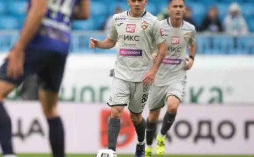 Víctor Méndez fue titular y jugó todo el partido en el último triunfo del CSKA Moscú. | Foto: CSKA