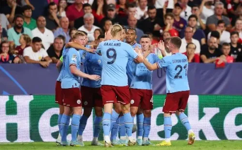 Manchester City le dio un baile al Sevilla, ganó por 0-4 y mete miedo en el arranque de la fase de grupos de la UEFA Champions League. Foto: Getty Images
