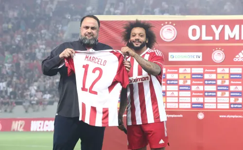 Marcelo llevará la 12 en la espalda junto a Olympiacos. | Foto: Olympiacos FC