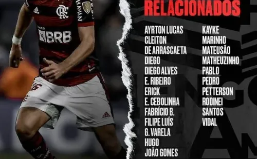 Los citados del Flamengo para la semifinal de Copa Libertadores.