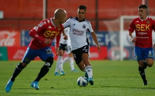 Vicente Pizarro será el sub 21 de Colo Colo en el once titular ante Unión Española. Foto: Comunicaciones Colo Colo.