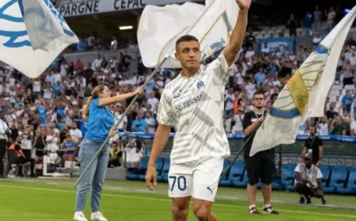 Alexis Sánchez sigue ganándose el cariño del Olympique de Marsella. Foto: Getty Images