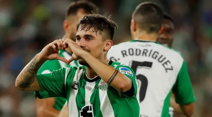 La celebración del Betis tras un sufrido triunfo. Foto: La Liga.