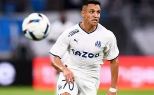 Alexis Sánchez fue titular y tuvo varias jugadas para anotar, pero finalmente no pudo ayudar al Marsella. Foto: Getty Images