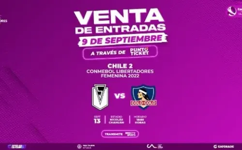 El afiche de venta de entradas para el Chile 2.