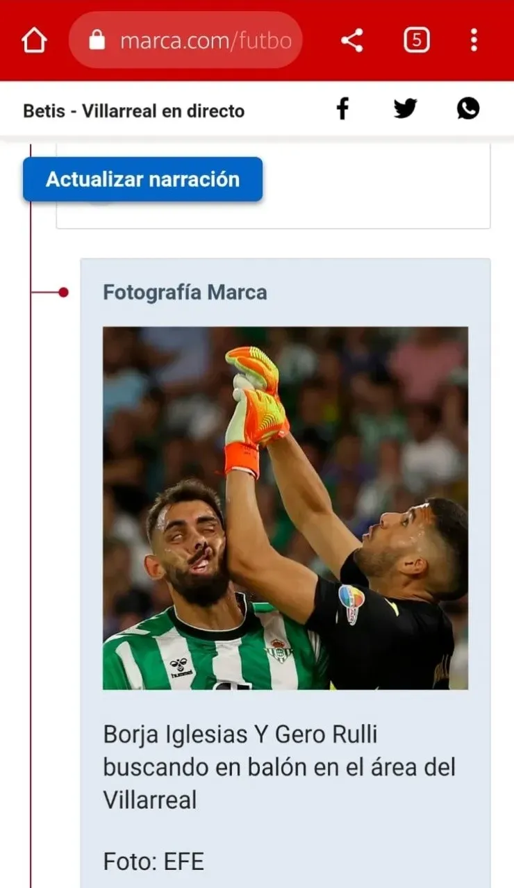 La fotografía de Borja Iglesias deforma ha dado la vuelta al mundo