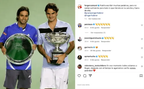 El mensaje de Fernando González a Roger Federer.