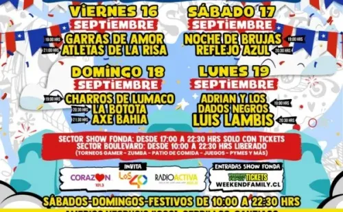 Las fondas, ramadas y eventos para celebrar Fiestas Patrias.(Foto: Producción evento)
