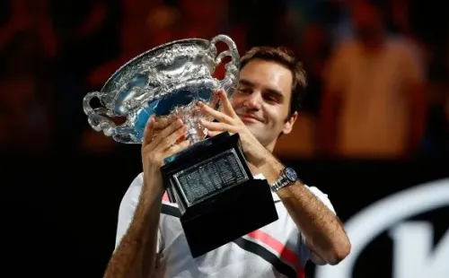 Roger Federer ganó su vigésimo y último título de Grand Slam en el Abierto de Australia de 2018. (Foto: Getty Images)