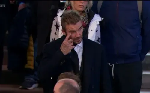 David Beckham hizo acto de presencia en el funeral de la Reina Isabel II. (Foto: Captura BBC)