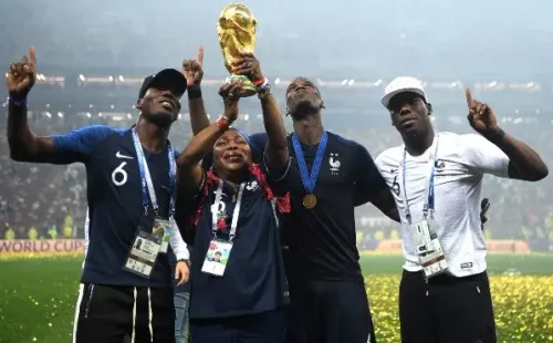 Los Pogba celebran la obtención del segundo Mundial en la historia de Francia. (Getty Images).