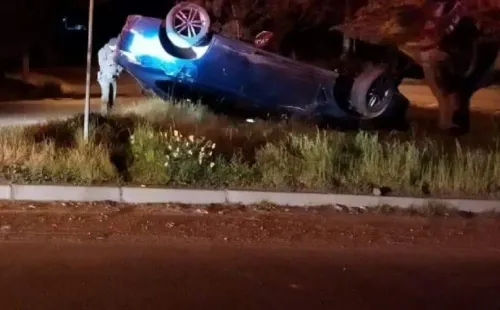 Así encontraron el auto de Fernando Solabarrieta en La Ligua. | Foto: Twitter @djpremier2014