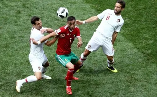 Hakim Ziyech en el Mundial de Rusia 2018. (Getty Images).