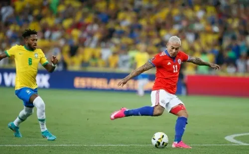 Vargas lleva un bajón grande en la selección chilena (Agencia Uno)