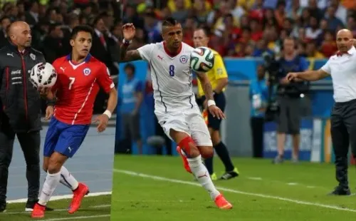 Sampaoli fue al Mundial de Brasil 2014 y ganó la Copa América 2015 con Alexis y Vidal como principales estandartes. | Foto: Agencia Uno