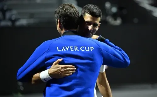 @LaverCup / Nole ya entrena en Londres