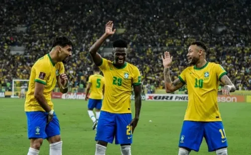 Vinícius Junior celebró bailando ante Chile. (Foto: Imago)