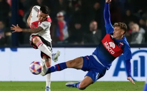 Facundo Colidio en acción con la camiseta de Tigre. (Getty Images).