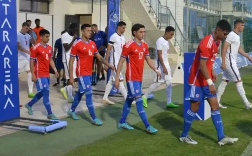 La selección chilena sub 20 evidenció la falta de competencia ante Inglaterra. Foto: Comunicaciones @LaRoja