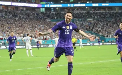 Lionel Messi dio una cátedra de fútbol y aportó con un doblete en el triunfo de Argentina ante Honduras. Foto: Comunicaciones Selección Argentina