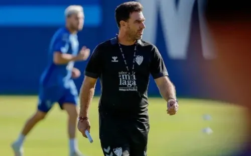 Pablo Guede termina su paso por el Málaga y ahora lo verá como hincha. Foto: Comunicaciones Málaga.