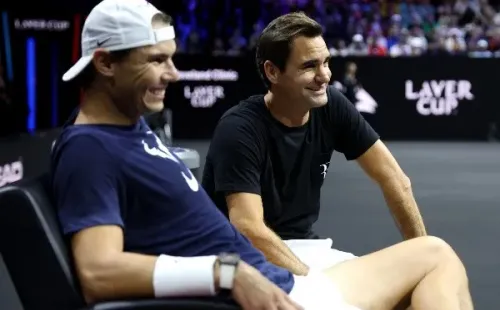 Nadal y Federer se preparan para hacer una dupla histórica en la Laver Cup. | Foto: Getty