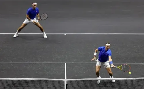 Federer dijo adiós tras su partido en parejas con Rafa Nadal.