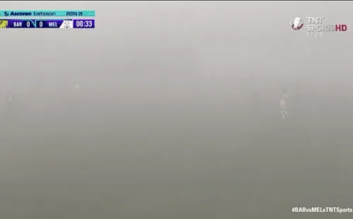Barnechea vs Melipilla con neblina