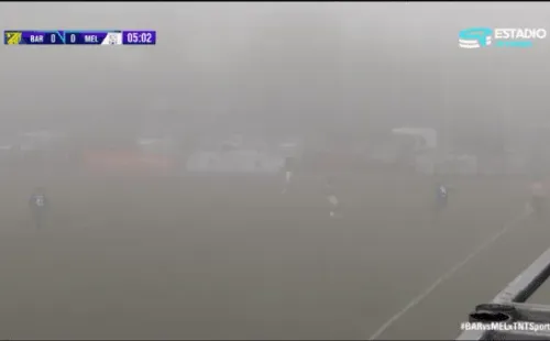 Barnechea vs Melipilla con neblina