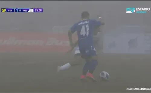 Barnechea vs Melipilla con neblina