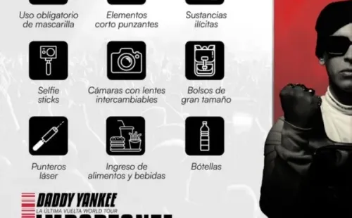 Lo que no puedes olvidar para ir a Daddy Yankee en Chile.(Foto: Bizarro)