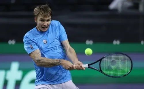 Bublik viene de representar a Kazajistán en Copa Davis ante Estados Unidos. | Foto: Getty
