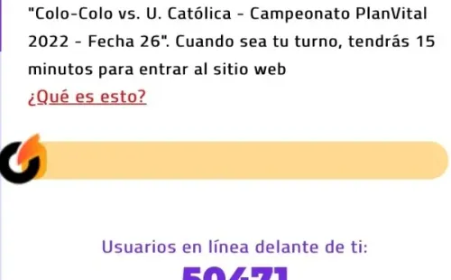 50 mil hinchas de Colo Colo revientan la web para conseguir una entrada