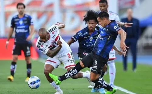 Mati Fernández en la final de Copa Sudamericana contra Sao Paulo: le dedica el título a La Calera.