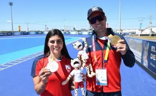 Pepa Moya y Emanuelle Silva dieron las primeras alegrías para el Team Chile este domingo 2 de octubre. | Foto: Team Chile/Santiago Bahamonde