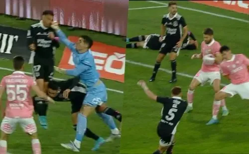 Las controvertidas jugadas con las que se cerró el primer tiempo entre Colo Colo y Universidad Católica. | Foto: TNT Sports