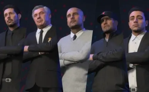 Simeone, Ancelotti, Pep, Klopp y Xavi en FIFA 23.