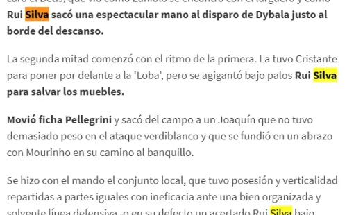 El error de Sport: creen que jugó Rui Silva en vez de Claudio Bravo. | Foto: Captura Diario Sport