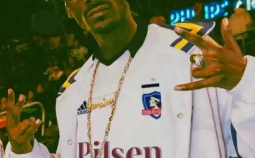 El montaje del cantante de rap con la camiseta alba.