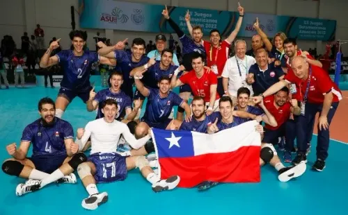 El voleibol ganó medalla de oro tras cuatro victorias al hilo en los Juegos Odesur 2022. | Foto:Team Chile/Óscar Muñoz Badilla