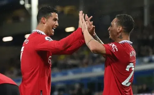 Cristiano Ronaldo anotó su gol 700 a nivel de clubes con la camiseta del Manchester United. Foto: Getty Images