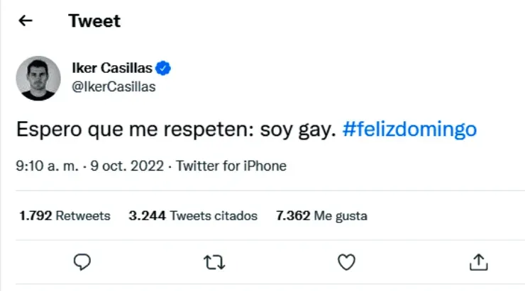 El anuncio de Iker Casillas en su cuenta de Twitter no ha dejado indiferentes a sus millones de seguidores en el mundo
