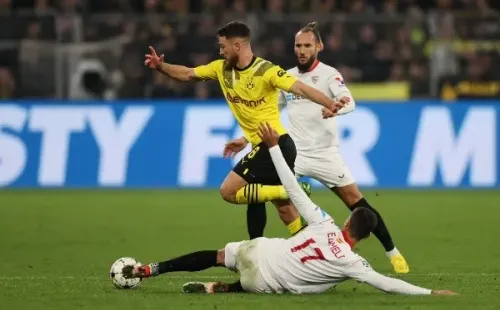 Dortmund y Sevilla jugaron un duelo de mucha intensidad en Alemania (Getty)