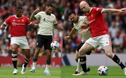 “Penninho” no se ha retirado a pesar de sus 39 años y actualmente milita en el Bury FC de la tercera división inglesa. Recientemente vio acción junto a Mark González en el partido de leyendas del Liverpool vs Manchester United. | Foto: Getty