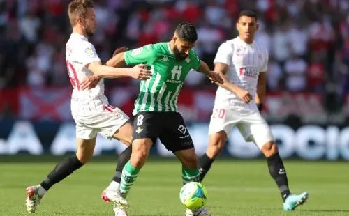El último choque entre el Betis y el Sevilla fue un triunfo para los blancos por 2-1 en La Liga. Foto: Getty Images